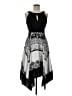 Sangria 100% Polyester Graphic Paisley Black Cocktail Dress Size 8 - photo 1