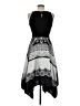 Sangria 100% Polyester Graphic Paisley Black Cocktail Dress Size 8 - photo 2