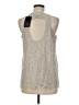 Chaser Silver Sleeveless Blouse Size M - photo 2