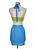 Beginning Boutique Color Block Blue Cocktail Dress Size 8 - photo 2