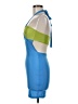 Beginning Boutique Color Block Blue Cocktail Dress Size 8 - photo 5