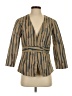 Calypso St. Barth Stripes Tan Blazer Size 4 - photo 1