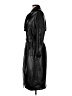 Elie Tahari 100% Polyester Black Trenchcoat Size M - photo 5