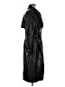 Elie Tahari 100% Polyester Black Trenchcoat Size M - photo 4