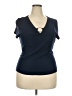 Bar III Blue Short Sleeve Top Size XXL - photo 1