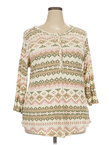Torrid 3/4 Sleeve T-Shirt (view 1)