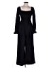 Unbranded 100% Polyester Solid Black Jumpsuit Size L - photo 1