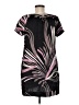 Max&Co. 100% Silk Tropical Floral Black Casual Dress Size 8 - photo 2