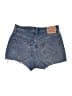 Levi's 100% Cotton Blue Denim Shorts Size 26 waist - photo 2