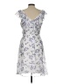DKNY 100% Polyester Floral White Cocktail Dress Size 10 - photo 2