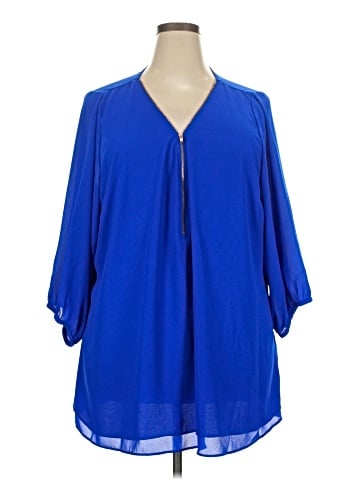 City Chic 3/4 Sleeve Blouse (view 1)