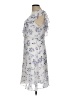 DKNY 100% Polyester Floral White Cocktail Dress Size 10 - photo 5