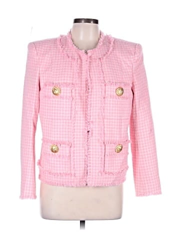 Balmain Pink Round Neck Jacket (view 1)