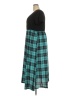 Nemidor 100% Polyester Plaid Teal Casual Dress Size 20 - photo 5