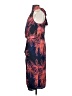 Halston Heritage 100% Polyester Tropical Blue Cocktail Dress Size 0 - photo 5