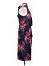 Halston Heritage 100% Polyester Tropical Blue Cocktail Dress Size 0 - photo 4