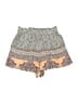 Mi ami 100% Rayon Paisley Green Shorts Size M - photo 1