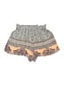 Mi ami 100% Rayon Paisley Green Shorts Size M - photo 2
