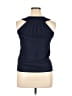 J.Crew 100% Viscose Blue Sleeveless Top Size 14 - photo 2