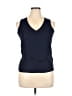 J.Crew 100% Viscose Blue Sleeveless Top Size 14 - photo 1