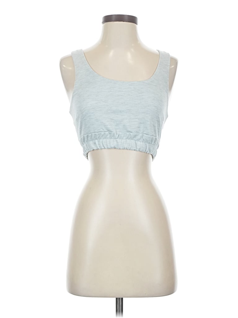 Pre-owned Unbranded Tank Top Blue Strapless Neckline Tops