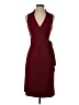 Express 100% Polyester Tweed Burgundy Cocktail Dress Size 5 - 6 - photo 1