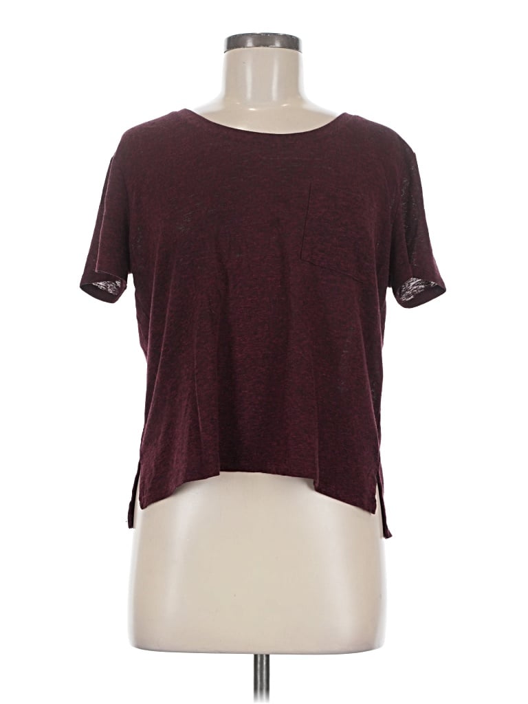 Pre-owned Old Navy Short Sleeve T-shirt In Burgundy