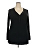 Torrid Black Long Sleeve Henley Size 4X Plus (4) - photo 1