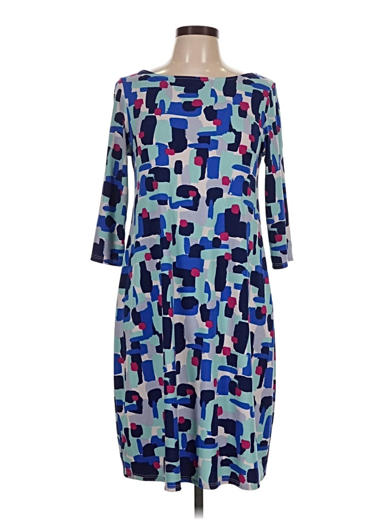 Pre-owned Leota Casual Dress In Blue