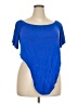 Buxom Curvy Blue Short Sleeve Top Size 3X - photo 1