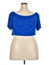 Buxom Curvy Blue Short Sleeve Top Size 3X - photo 2
