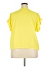 New Glory 100% Polyester Yellow Short Sleeve Top Size 2X - photo 2