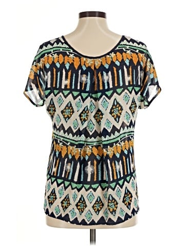 Under Skies Short Sleeve Blouse (view 2)