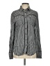 STETSON 100% Rayon Houndstooth Black Long Sleeve Button-Down Shirt Size S - photo 1