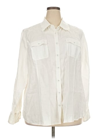 Charter Club Long Sleeve Button-Down Shirt (view 1)