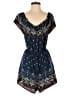 Xhilaration 100% Polyester Paisley Blue Romper Size M - photo 1