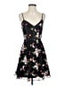 Lulus 100% Polyester Floral Multi Color Black Cocktail Dress Size S - photo 1