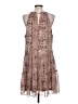 Drew 100% Polyester Paisley Brown Casual Dress Size L - photo 2