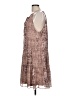 Drew 100% Polyester Paisley Brown Casual Dress Size L - photo 5