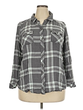 Torrid 3/4 Sleeve Button-Down Shirt (view 1)