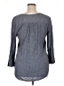 Fred David Gray 3/4 Sleeve Blouse Size XL - photo 2