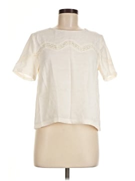 Color Block Short Sleeve Blouse (view 1)