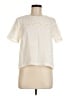 Color Block 100% Polyester Ivory Short Sleeve Blouse Size M - photo 1