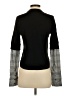 Veronica Beard 100% Merino Checkered-gingham Black Turtleneck Sweater Size S - photo 2