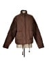 Double Zero 100% Polyester Solid Brown Jacket Size L - photo 1