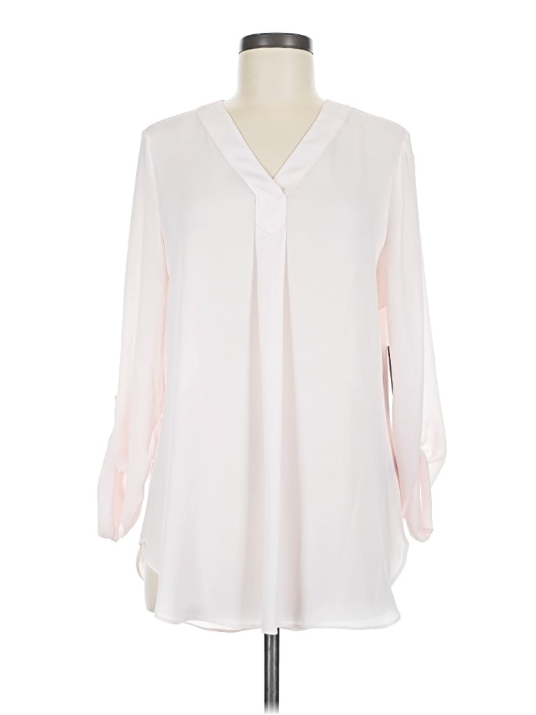 Pre-owned Apt. 9 3/4 Sleeve Blouse In Ivory