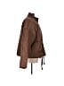 Double Zero 100% Polyester Solid Brown Jacket Size L - photo 4
