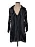BoHo Me 100% Rayon Black 3/4 Sleeve Button-Down Shirt Size S - photo 1