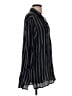 BoHo Me 100% Rayon Black 3/4 Sleeve Button-Down Shirt Size S - photo 4