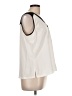 DKNY 100% Polyester Ivory Sleeveless Blouse Size L - photo 4